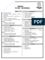 Temario - 5 - Año - Secundaria PDF