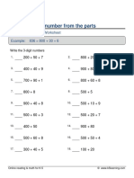 Grade 3 3 Digit Number From Parts A PDF