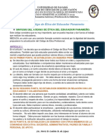 506 - Actividad 9 - Código de Ética del Educador Panameño