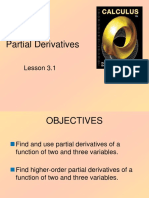 Lesson 3.1 - Partial Derivatives