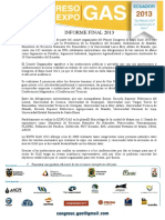 Informe Tecnico Del Congreso de GAS 2013