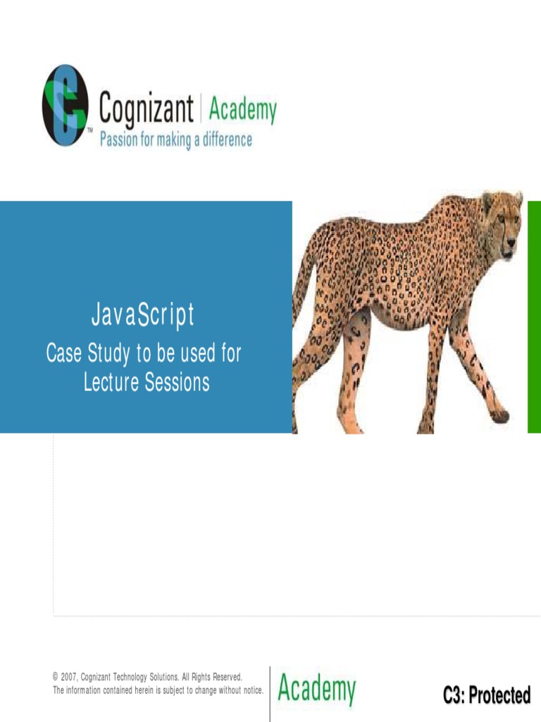 Javascript: Case Study To Be Used For Lecture Sessions | PDF | World ...