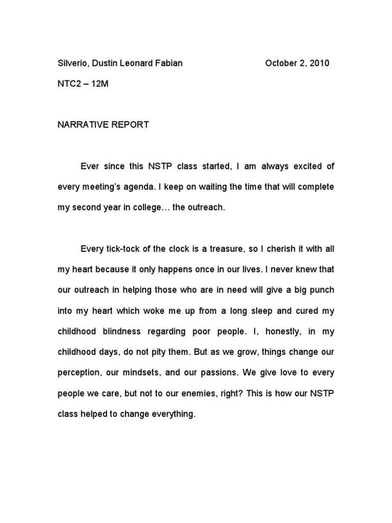 Reflective essays on community service