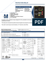 Motor Protection Relay: Programmable Input Quantities