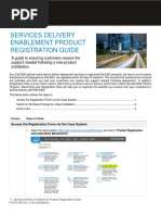 Services Delivery Enablement Product Registration Guide