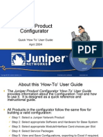 Juniper Product Configurator: Quick How To' User Guide April 2004