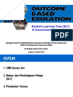 Student Learning Time (SLT) & Assessment