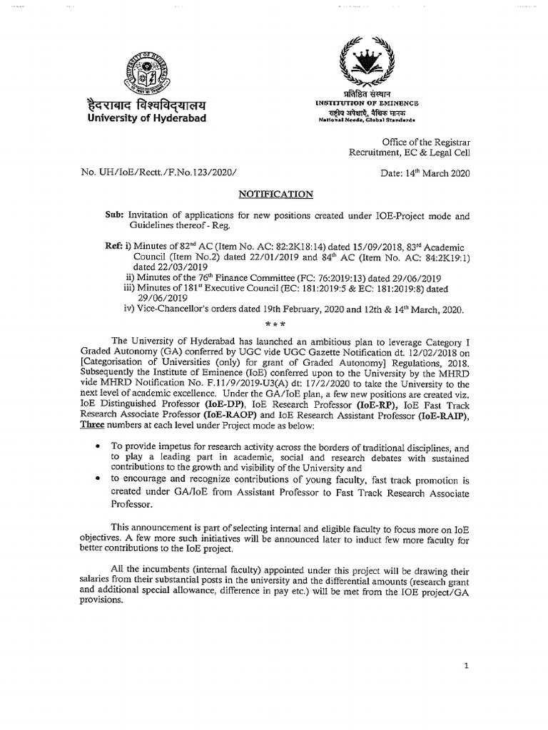 IOE Notification PDF PDF Doctor Of Philosophy Academia