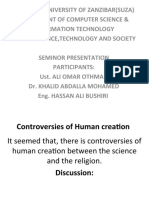 Controversies of Human Creation