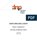 Dnp3 Specification: Volume 2, Supplement 1 Secure Authentication
