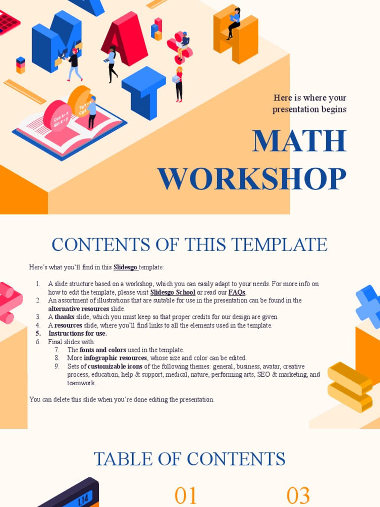 Math Workshop by Slidesgo | PDF | Planets | Solar System