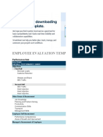 IC Employee Evaluation Form Template 8544 V1