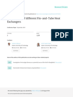 CFD Analysis of Different Fin-and-Tube Heat Exchangers: September 2010