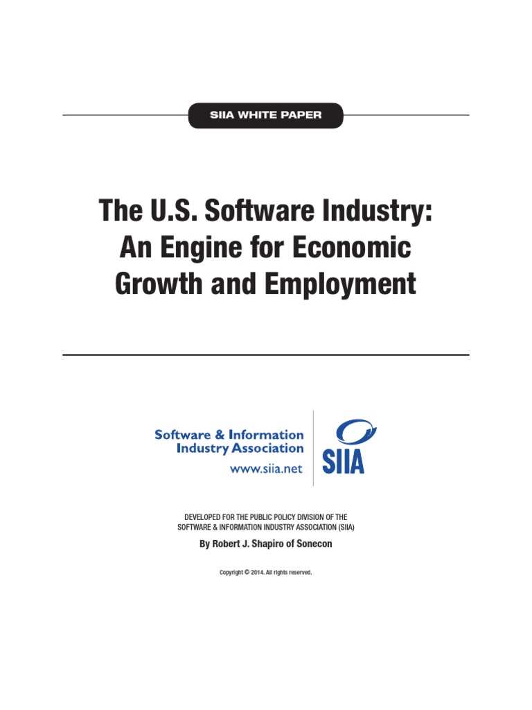 Softwarereportfinal America PDF | PDF | Input–Output Model | Economic ...