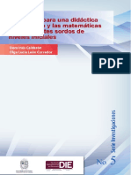 León y Corredor (2016) - Elementos para Una Didactica - Del - Lenguaje - y - Las - Matematicas - en - Estudiantes - Sordos - de - Niveles - Iniciales PDF