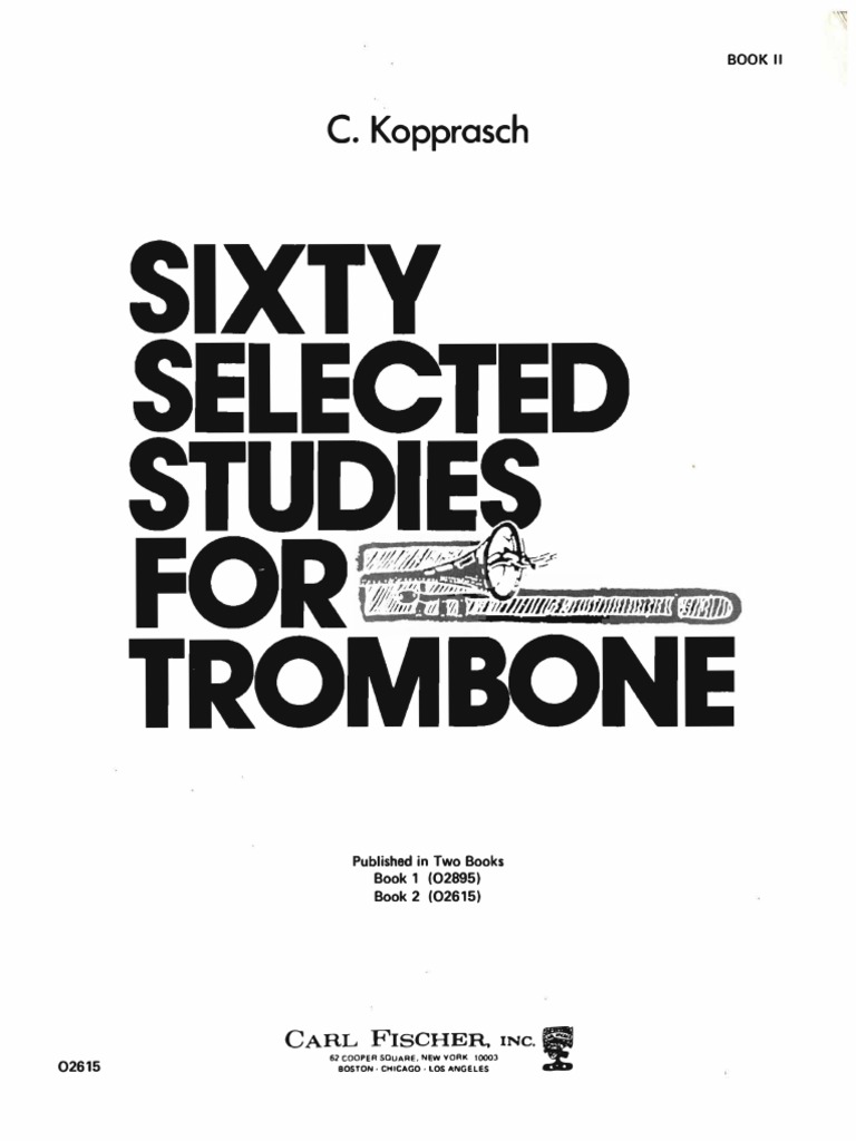 60 Studi Per Trombone 1° Parte Kopprasch - Libro Di Esercizi Per Trombone - Foto 6