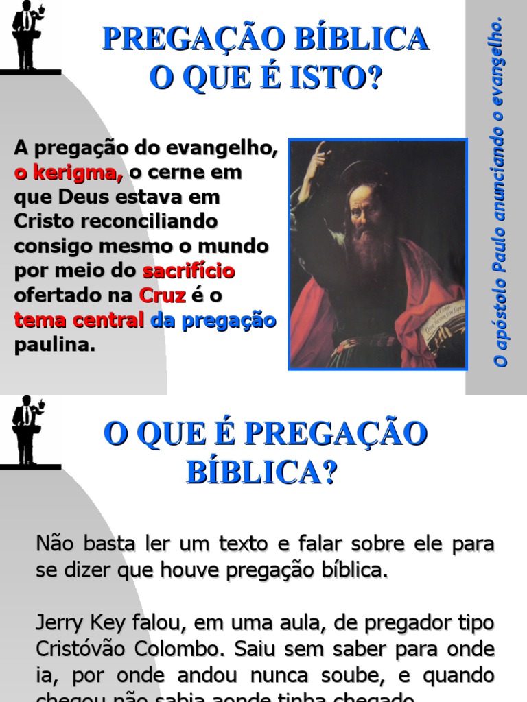Definição de Pregação Bíblica | PDF | Pastor | Bíblia