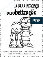 Apostila de reforço para alfabetização