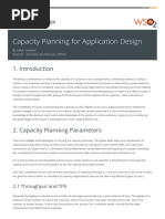 Capacity Planning For Application Design: White Paper