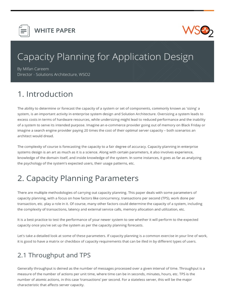 Capacity Planning for Systems Design | PDF | Scalability | Computer Cluster