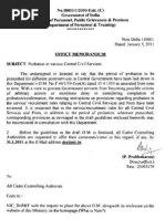 Probation and Confirmation Rules