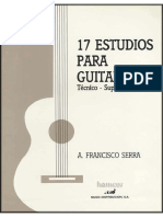 17 Estudios para Guitarra by Antonio Francisco Serra