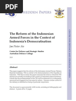 "The Reform of The Indonesian Armed Forces in The Context of Indonesia's Democratisation" by Jan Pieter Ate