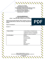 Guía de Aprendizaje Grado Segundo