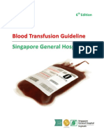 Blood Transfusion Guideline: 6 Edition