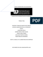 Planificación de la producción en empresa de Agusacientes