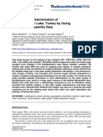 Water Quality Determination of Küçükçekmece Lake, Turkey by Using Multispectral Satellite Data