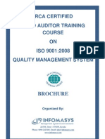 ISO 9001 Lead Auditor Course Brochure