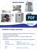 Installation - Operation - Maintenance Autoclave