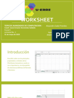 Worksheet: Topicos Avanzados de Computacion