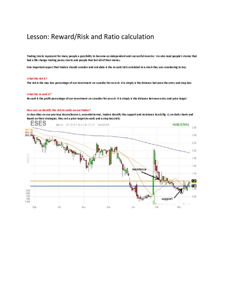 Reward/Risk Ratio Calculation in Trading | PDF | Order (Exchange ...