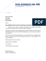 Letter To Perniagaan Maju FS