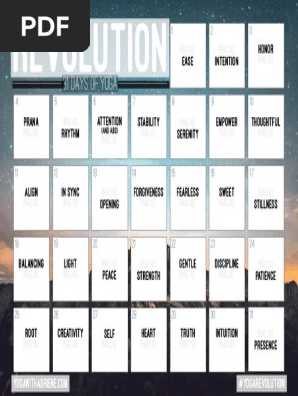 Yoga Revolution Calendar | PDF