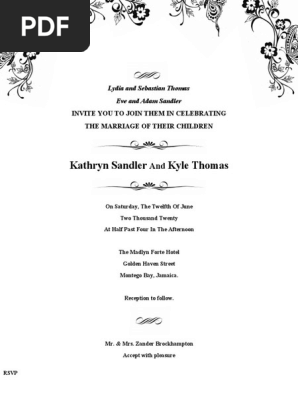 wedding invitation
