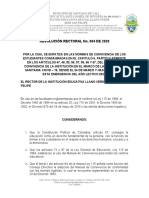 Resolución Rectoral N°004-Inst Educativa Llano Verde San Felipe