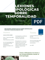 Reflexiones Antropológicas Sobre Temporalidad