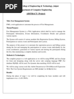 Download Fest Management System Abstract by dipesh008 SN46543822 doc pdf