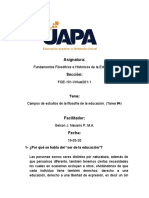 Tarea 4 F. Filosofico e H. de La Educacion