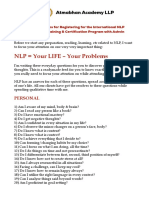 NLP Your LIFE - Your Problems: Atmabhan Academy LLP