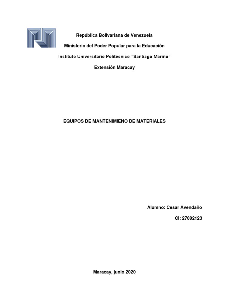 Equipos de Manejo de Materiales | PDF | Máquina elevadora | Camión