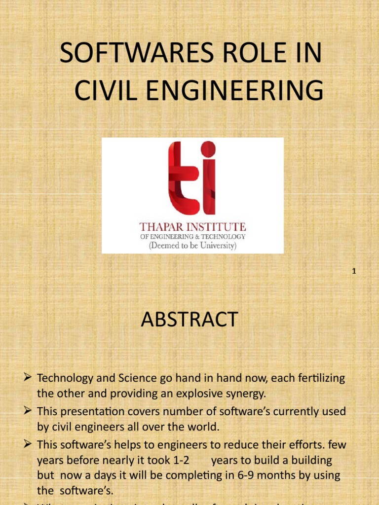 Softwares Role in Civil Engineering | PDF | Autodesk Revit | 3 D ...