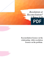 Resolution or Reconciliation?: 1 Peter 3:11