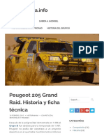 Peugeot 205 Grand Raid. Historia y Ficha Técnica - MotorMania - Info