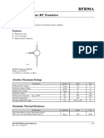 BFR90A: Silicon NPN Planar RF Transistor