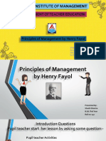 Principles of Management by Henry Fayol Explained