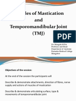 1 & 2. Muscles of Mastication and TMJ PDF